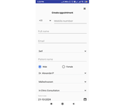 Appointment bookings can be managed from the app
